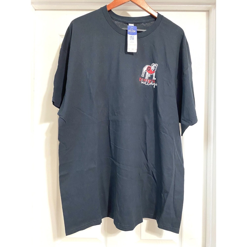 New Georgia Bulldogs T-Shirt Size 2XL Black Cotton